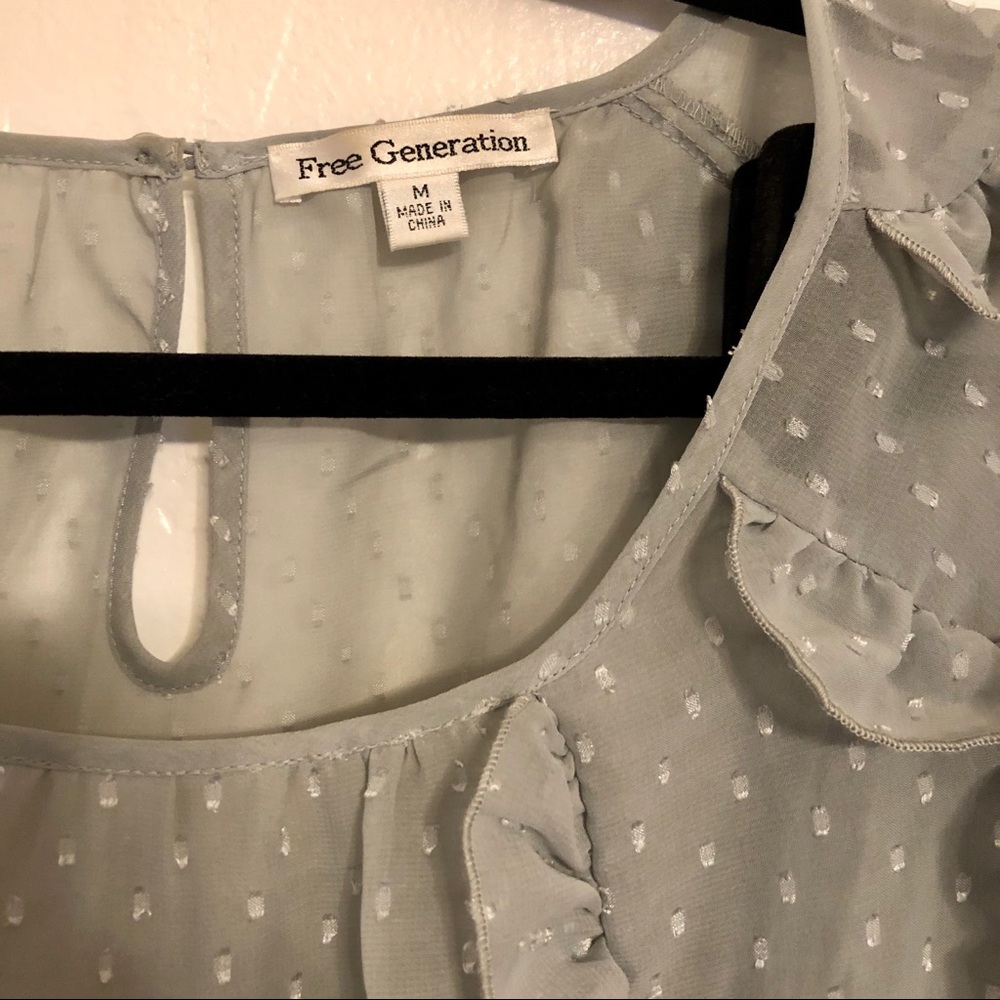 Free Generation Sheer Top - Picture 2 of 4